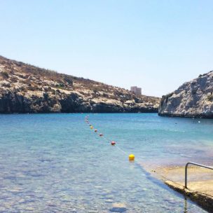 Mgarr ix-Xini where they filmed by the sea