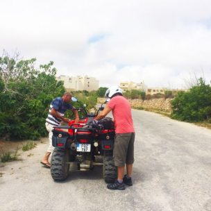 Oh dear!  The quad bike is broken