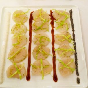 Carpaccio of scallops