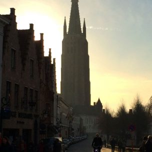 Morning view in Bruges