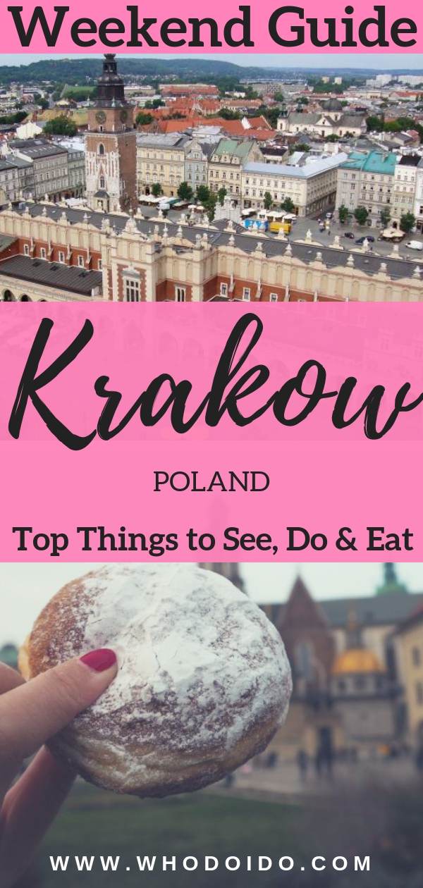 The Perfect Weekend Guide to Krakow, Poland – Top Things to See, Do & Eat – WhodoIdo: Off to Krakow soon?  Explore Krakow with our weekend guide.  Visit the main sights including Rynek Glówny, Wawel Royal Castle and Kazmierz.  Don’t forget to try the pierogies and the tasty zapiekanka!