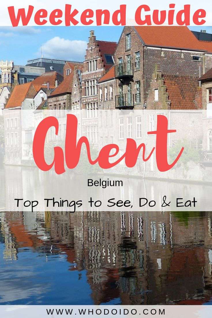 Weekend Guide to Ghent, Belgium – Top Things to See, Do and Eat – WhodoIdo: This weekend guide will show you the best boutique hotel to stay, where to eat and the top things to see in this city. Take a canal boat tour and see what Ghent has to offer. Don’t forget to try the frites and cuberdons!